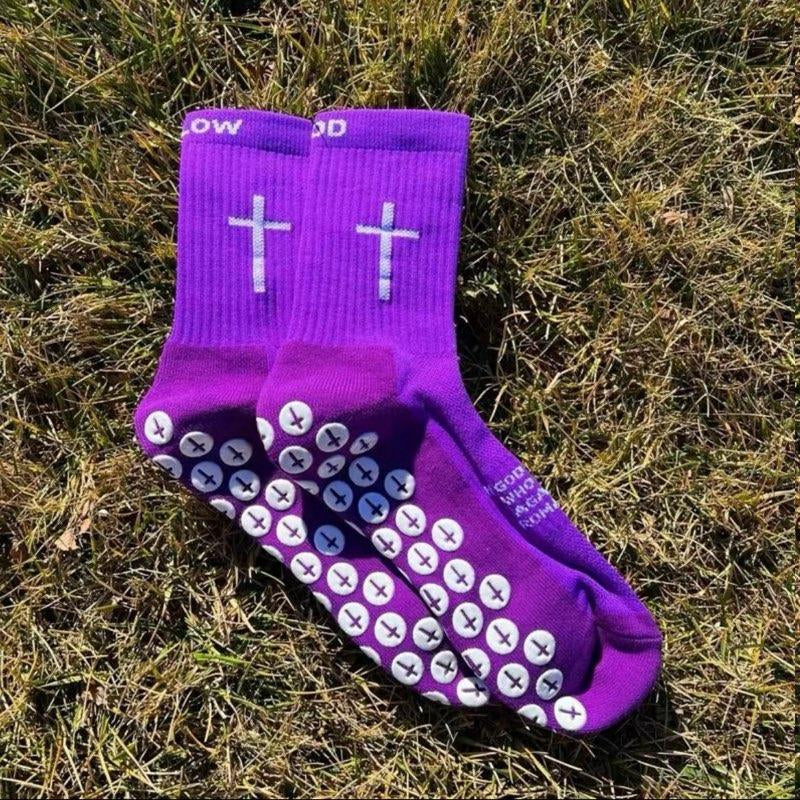 Cross Grip Socks - Men'S Socks and Kids' Socks, 3-4 Day USA Shipping, Comfortable Fit