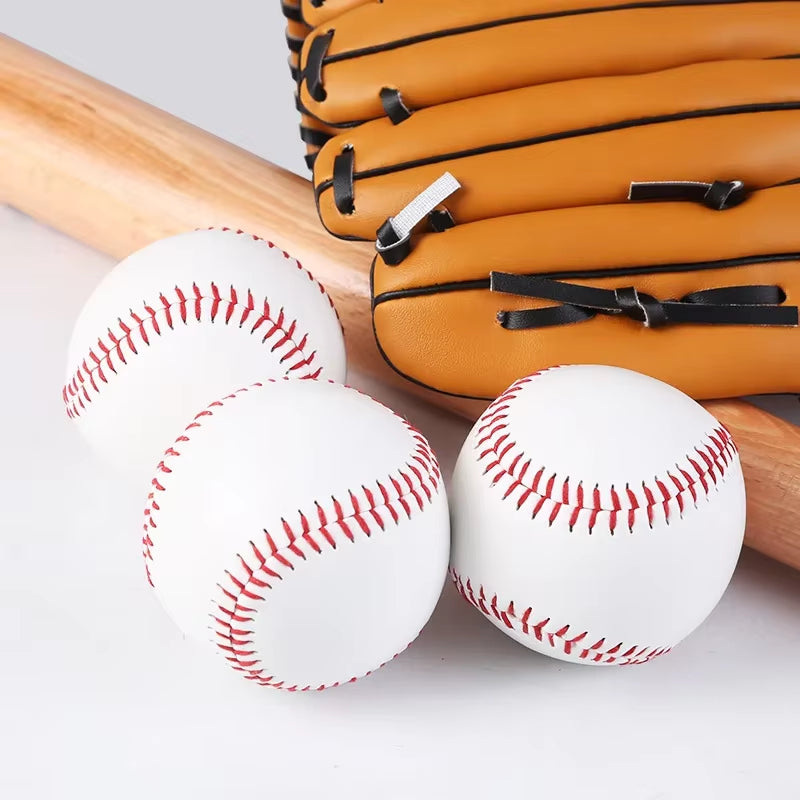 1PC Baseball No. 9 Softball Hardball Softball Craft Ball Sports Products White Safe Kids Men'S Baseball Sports Training Standard