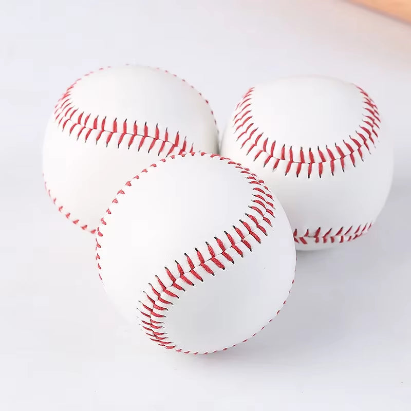 1PC Baseball No. 9 Softball Hardball Softball Craft Ball Sports Products White Safe Kids Men'S Baseball Sports Training Standard