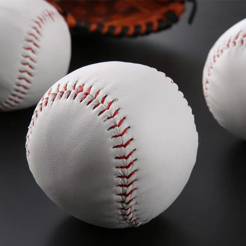 1PC Baseball No. 9 Softball Hardball Softball Craft Ball Sports Products White Safe Kids Men'S Baseball Sports Training Standard