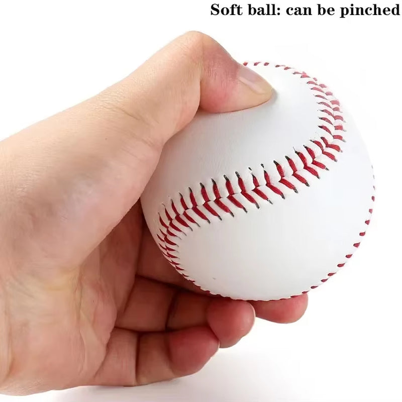 1PC Baseball No. 9 Softball Hardball Softball Craft Ball Sports Products White Safe Kids Men'S Baseball Sports Training Standard