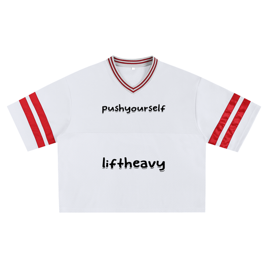 Taped Mesh Boxy T-shirt