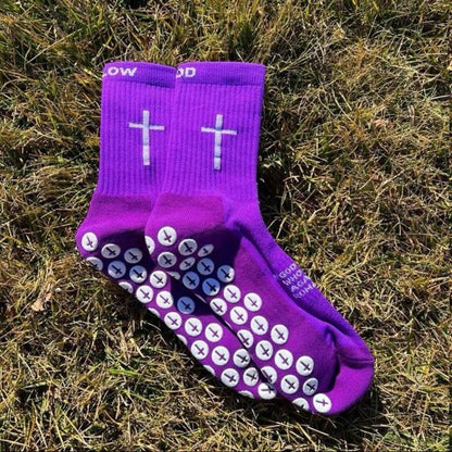 Cross Grip Socks - Men'S Socks and Kids' Socks, 3-4 Day USA Shipping, Comfortable Fit