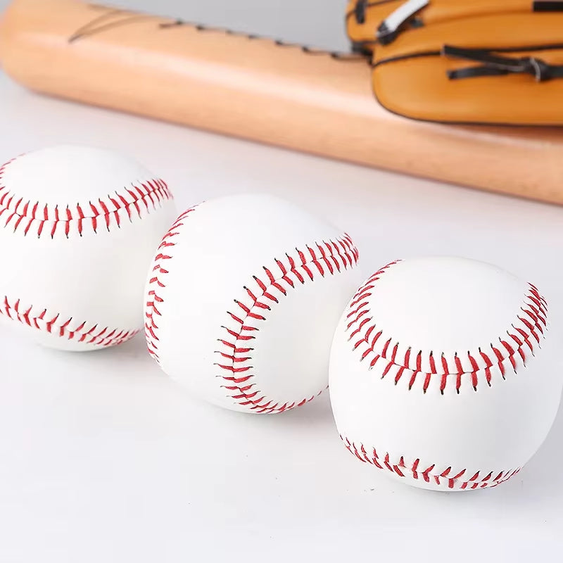 1PC Baseball No. 9 Softball Hardball Softball Craft Ball Sports Products White Safe Kids Men'S Baseball Sports Training Standard